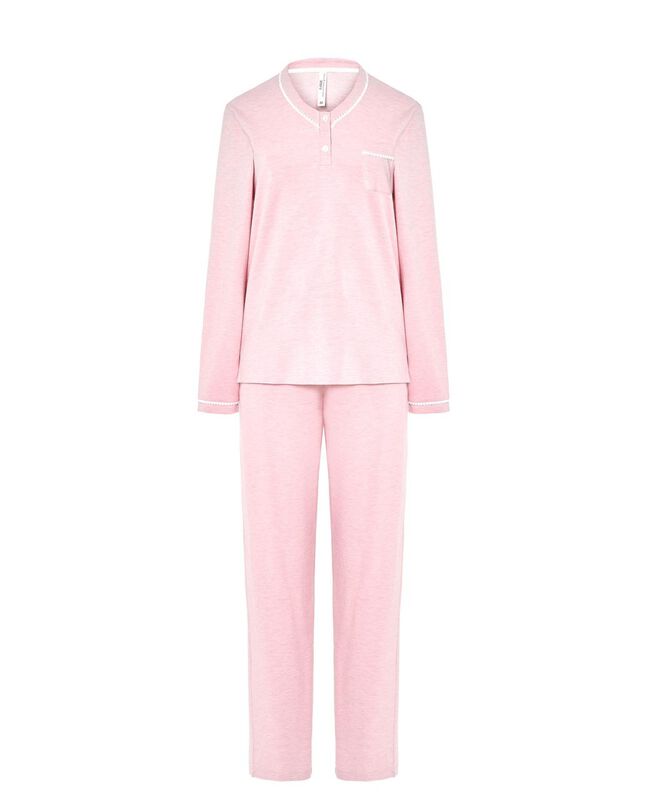 Pijama Melange Rosa Rosa image number null