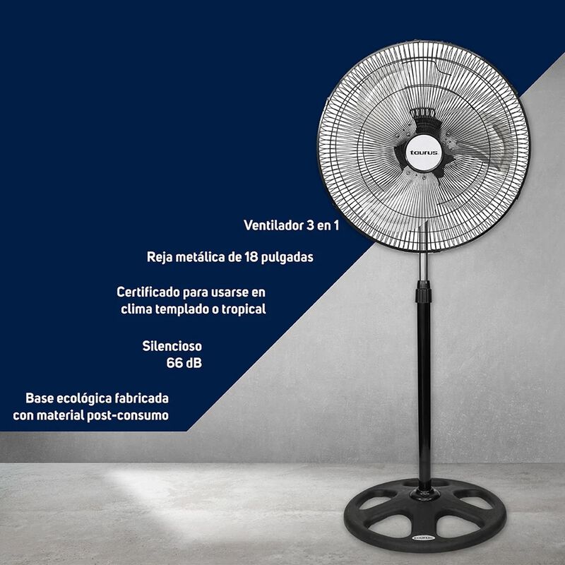 Ventilador Taurus 3 En 1 MOD. MARTE 18" image number null