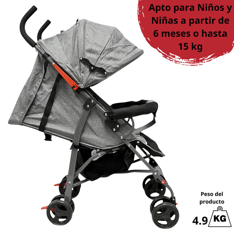 Carriola de Bast&oacute;n para Beb&eacute; Asiento Multiposic... image number null