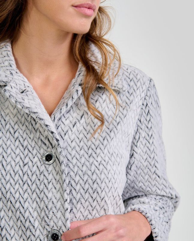 Bata Jacquard Espiga Gris image number null