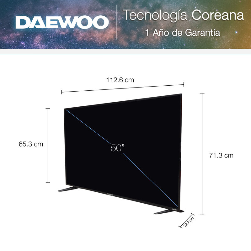 Daewoo Pantalla  Smart Tv 50 Pulgadas  4k Uhd L... image number null