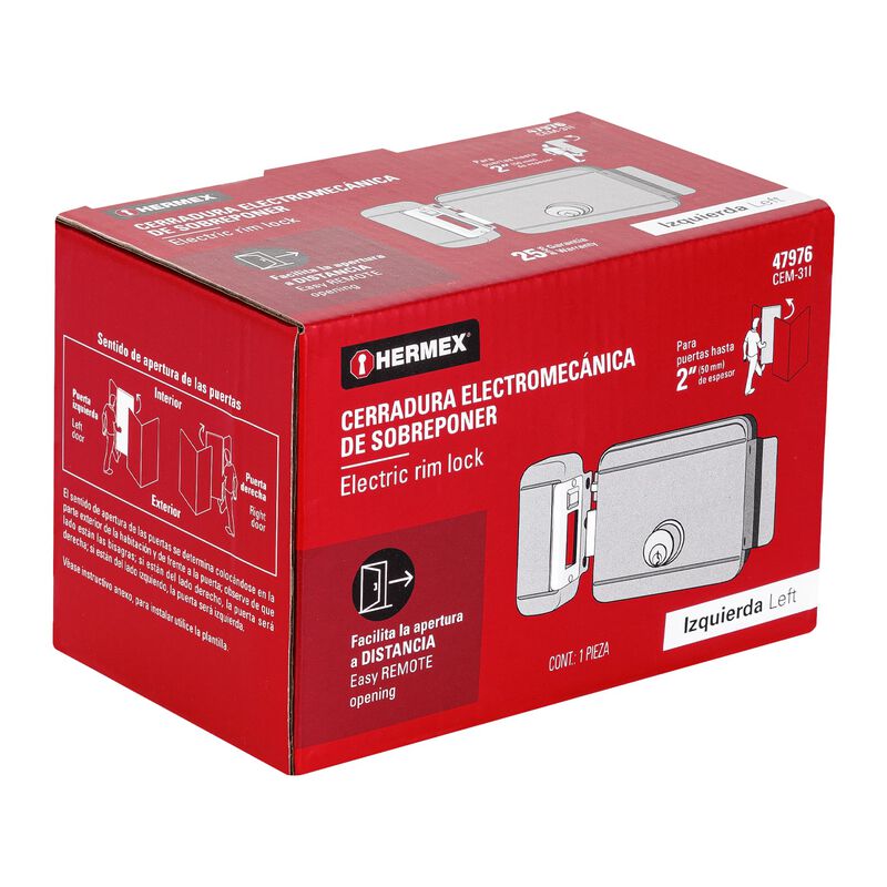 Cerradura Electromecánica sin Botón Izquierda H... image number null