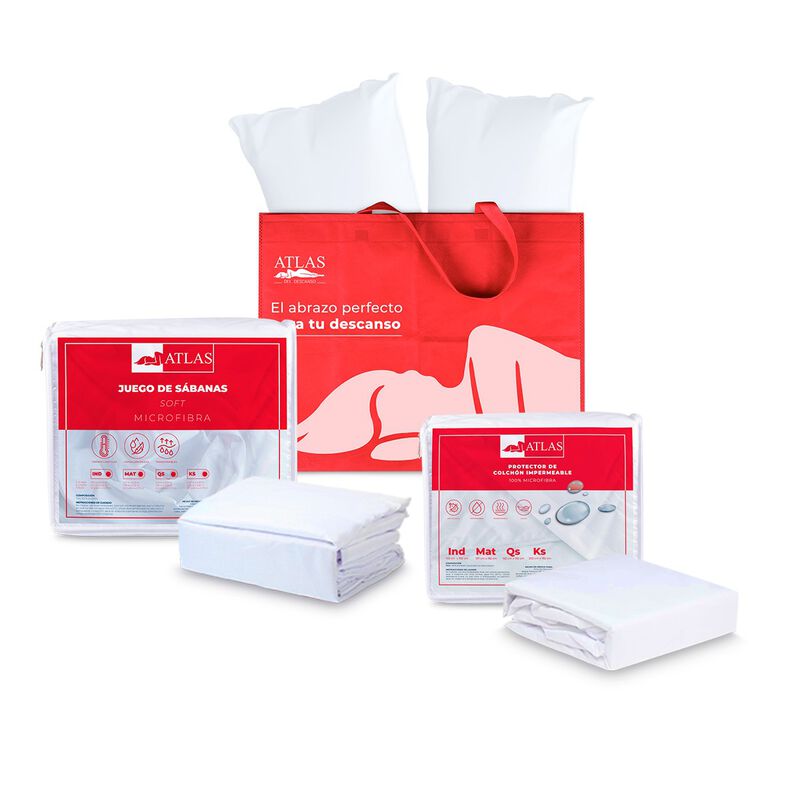 Set De S&aacute;banas Individual + Protector + Almohad... image number null