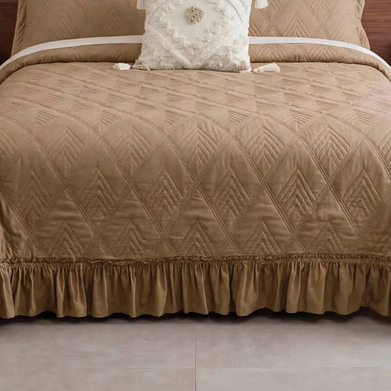 Colcha Neo Caramel King Size Con Fundas Decorat... image number null