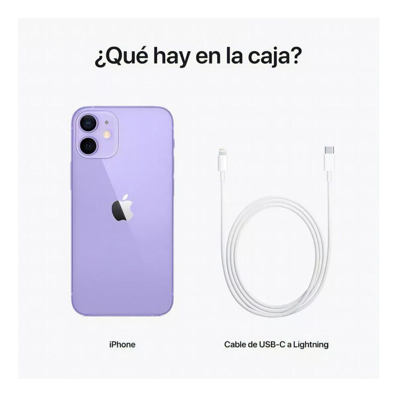 Celular Apple iPhone 12 128 GB P&uacute;rpura Reacondi... image number null