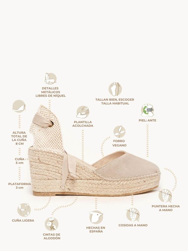Alpargata Romero Cu&ntilde;a Media Plataforma image number null