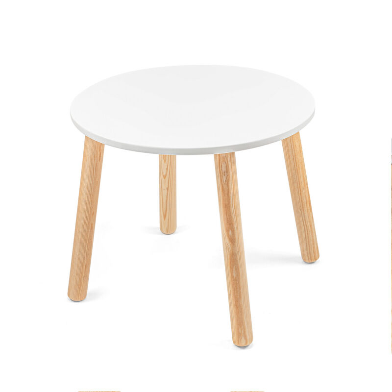 Mesa Infantil de Madera Circular para Ni&ntilde;os-Bla... image number null