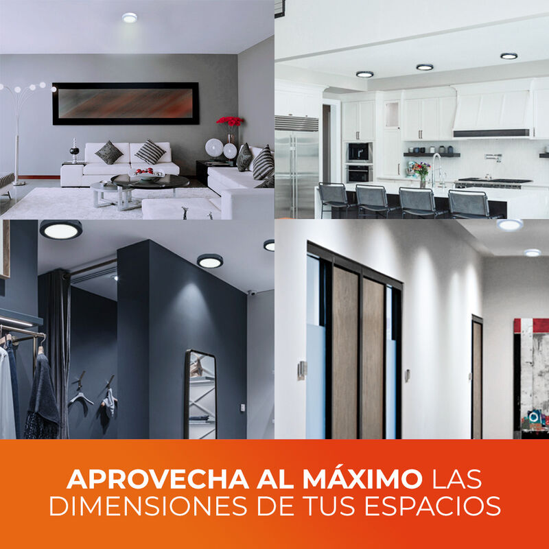 Lampara Sobreponer Techo Blanco 6w Luz D&iacute;a 6ptl... image number null