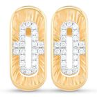Aretes Oro Amarillo 14k Con 9pts De Diamante Asp-1117-aa