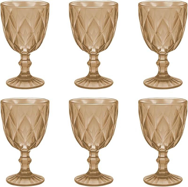 Juego de 6 Copas de Vidrio 240 ml, Copas Colori... image number null