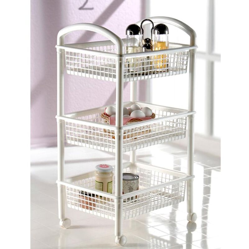 Carrito Servicio Estante Repisera De 3 Cestas C... image number null
