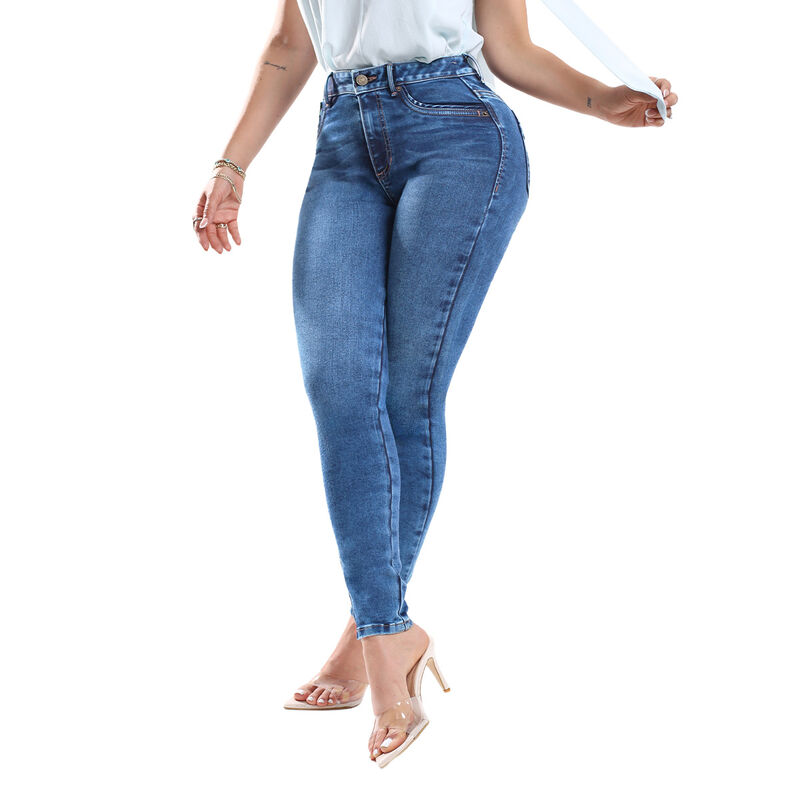 Jeans Skinny Tiro Medio Savi Sb4756c Azul Stret... image number null