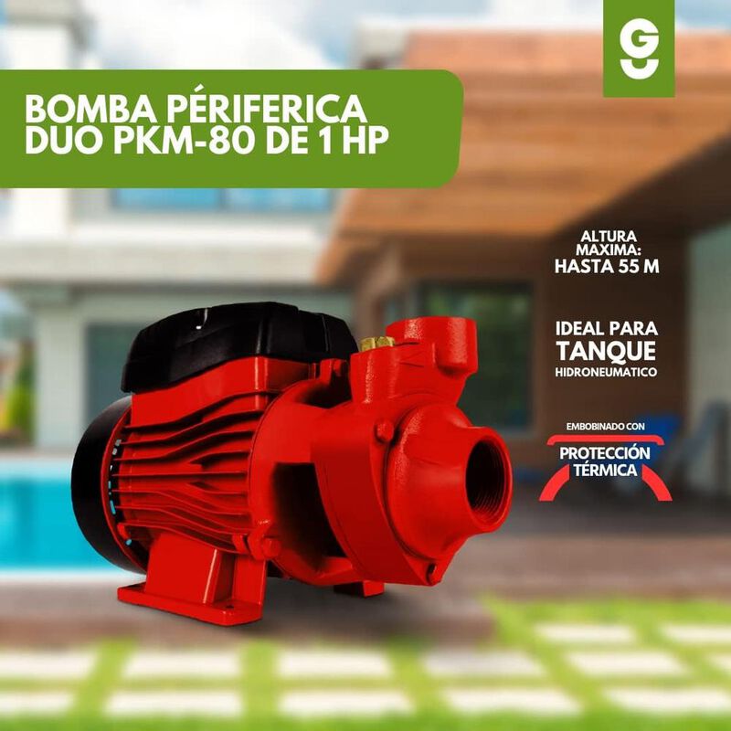 Bomba Periferica Duo Igoto PKM80 Mayor Flujo de... image number null