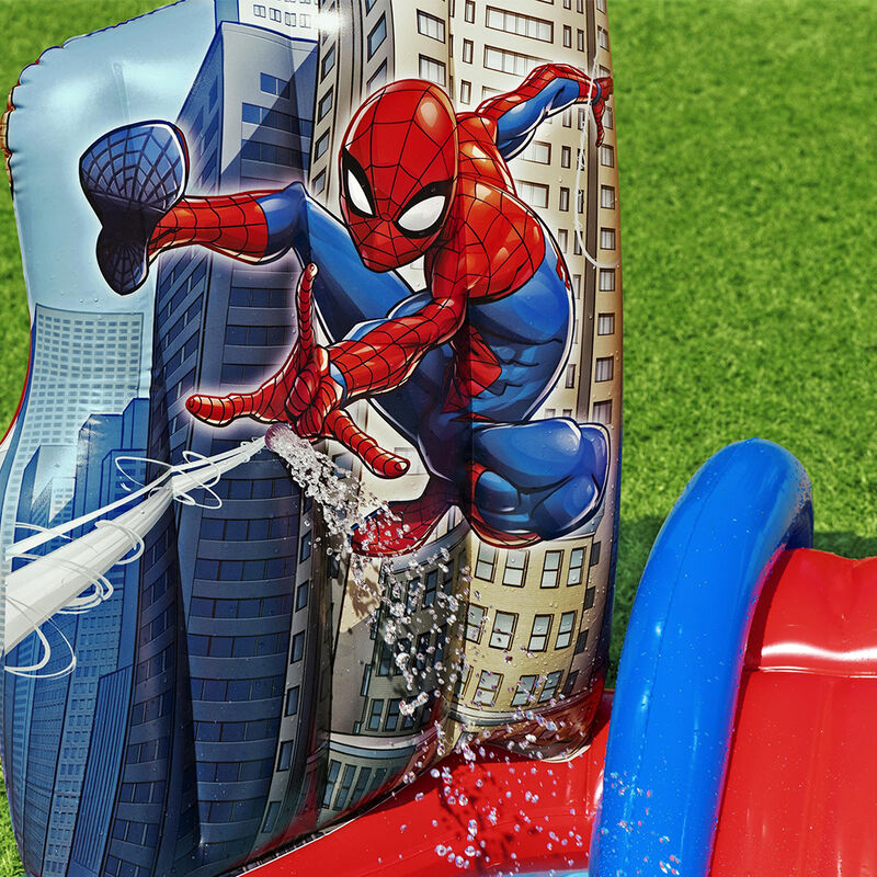 Aberca Inflable Spiderman Con Resbaladilla Best... image number null
