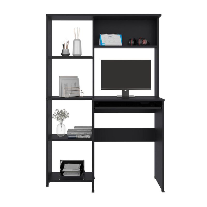 Escritorio Librero Alden Wengue Virtual Muebles image number null