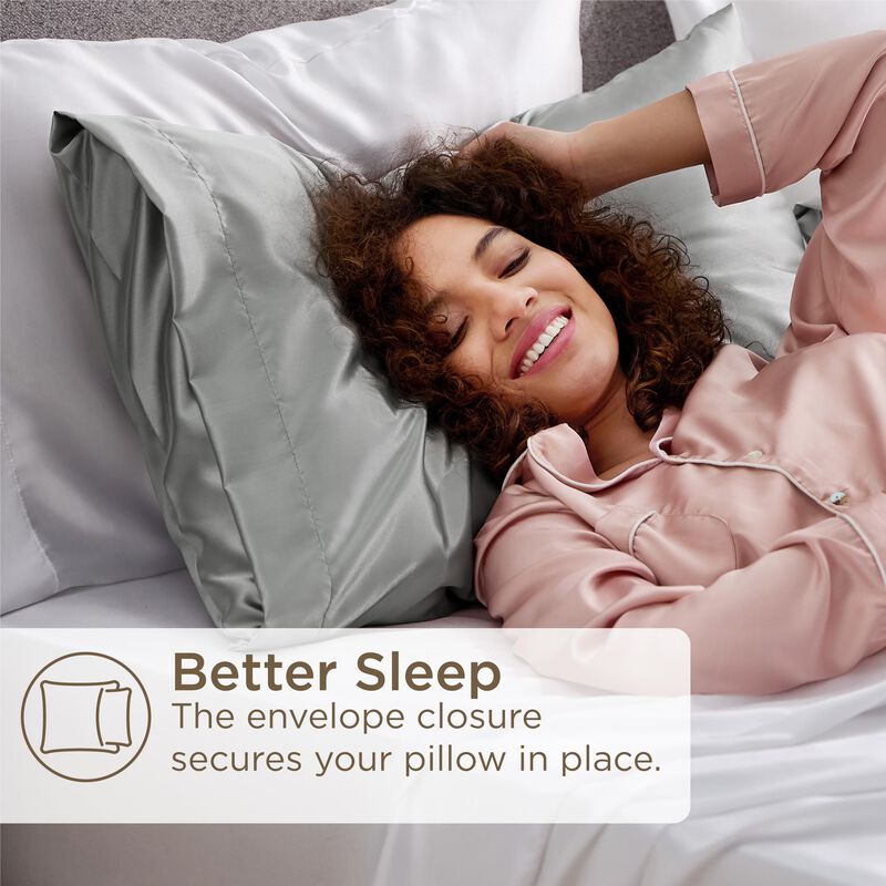 Pack De 2 Fundas De Almohada De Sat&eacute;n, Tama&ntilde;o E... image number null