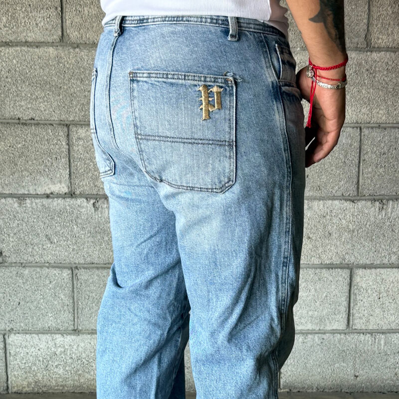 Jeans De Hombre Azul Claro Recto image number null