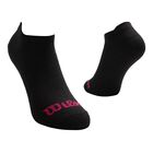 Wilson 10 Pares de Tines para Mujer, Color Negro Logo Rosa ,Talla Unitalla, Sin felpa