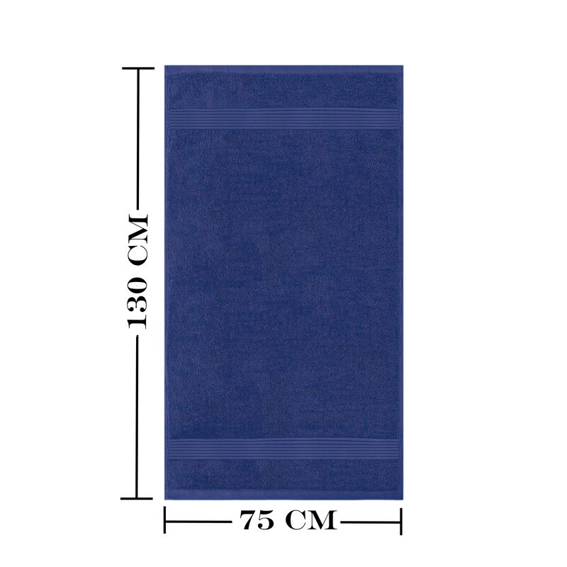 Toalla Segovia Medio Ba&ntilde;o 75cm X 130cm Azul Mar... image number null