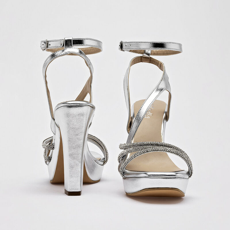 Stella Zapatillas de fiesta para mujer plata image number null