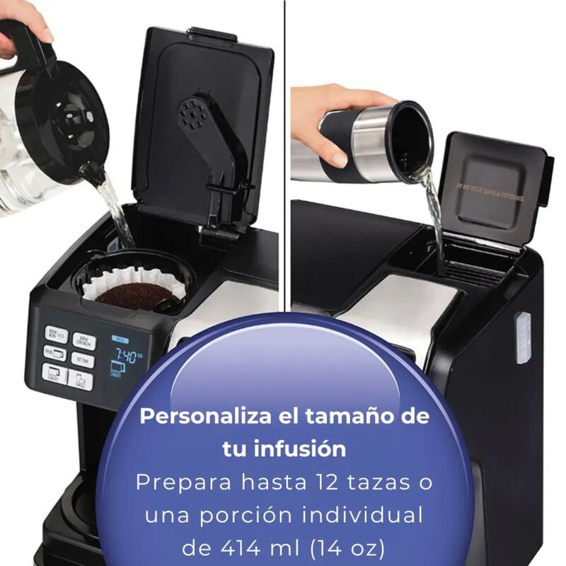 Cafetera Hamilton Beach Flex Brew 3 En 1 C&aacute;psul... image number null
