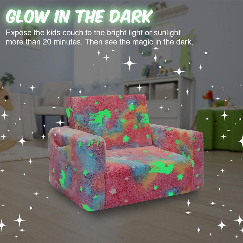 Sof&aacute; Convertible Sliguy Para Ni&ntilde;os, Rosa Que Br... image number null
