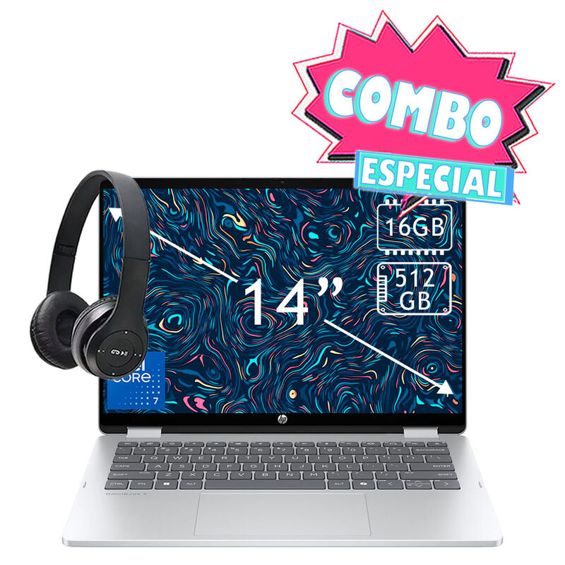 Combo Laptop Hp OmniBook 5 Flip 14" Core i7 512... image number null