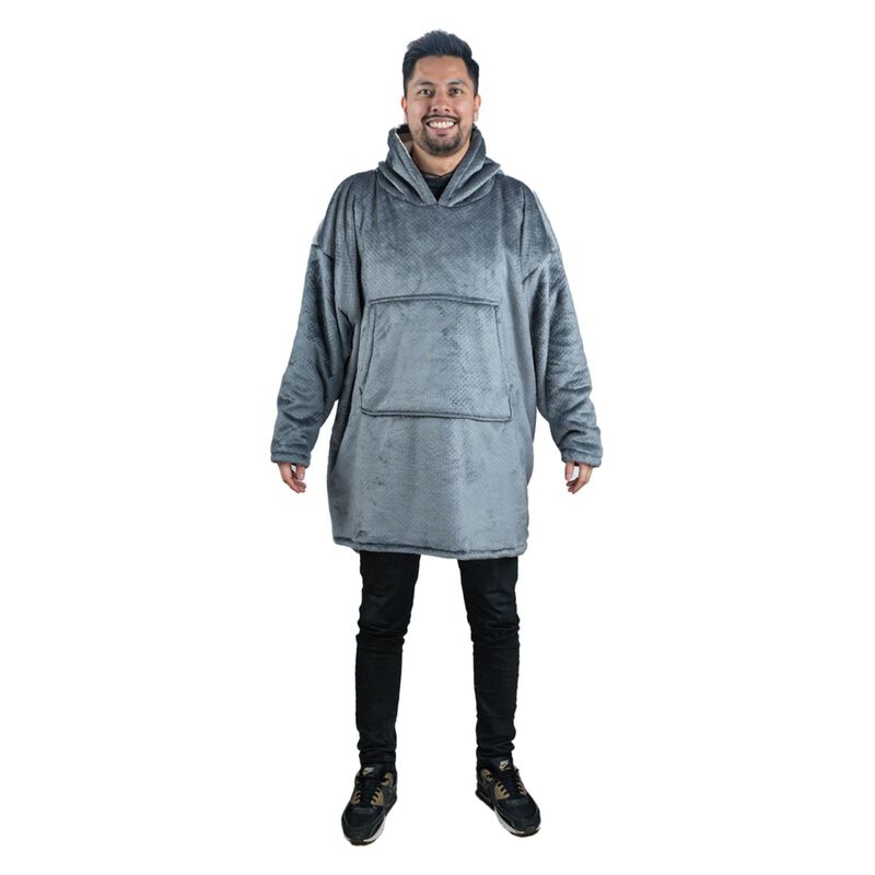 Pijama Adulto Unitalla Sudadera Cobija Gris Cla... image number null