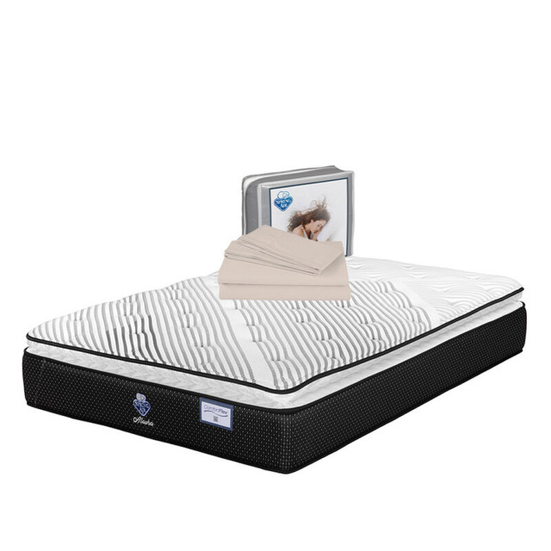 Colch&oacute;n Queen Size Alaska Spring Air + 1 juego ... image number null