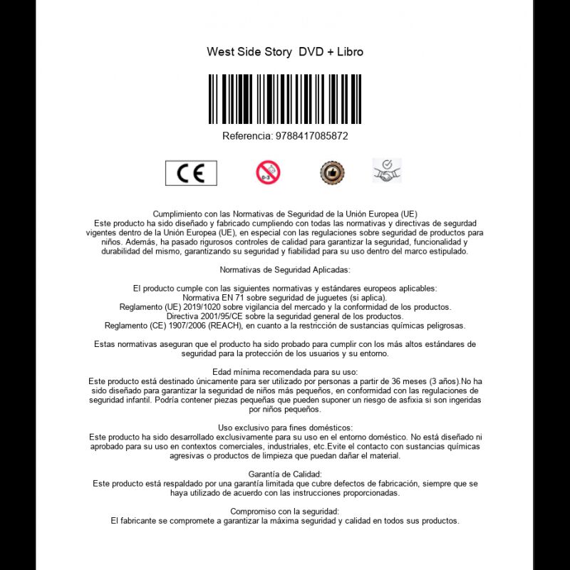 West Side Story: Dvd + Libro image number null