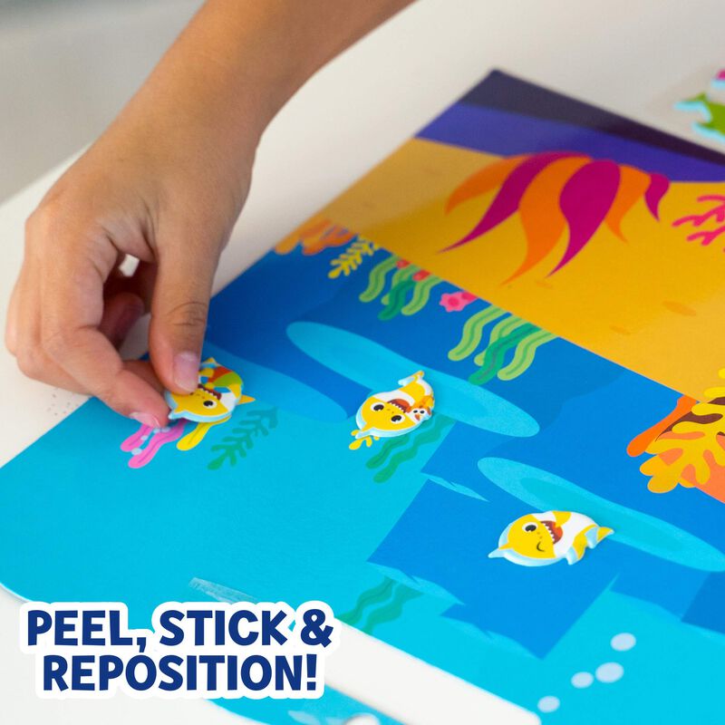 Sticker Play Set Baby Shark 100 Pegatinas Hinch... image number null