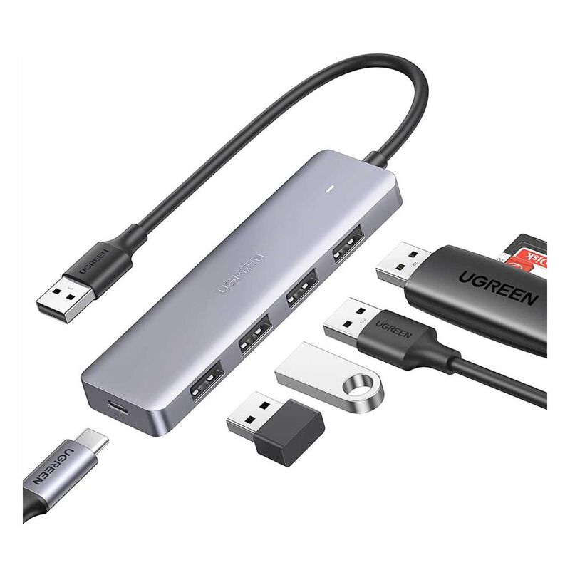 Cable HUB Adaptador UGREEN USB 3.0 puertos 5 en... image number null