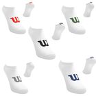 Wilson 5 Pares de Tines para Niño, Color Blanco Logo Multicolor ,Talla Chica, Sin felpa