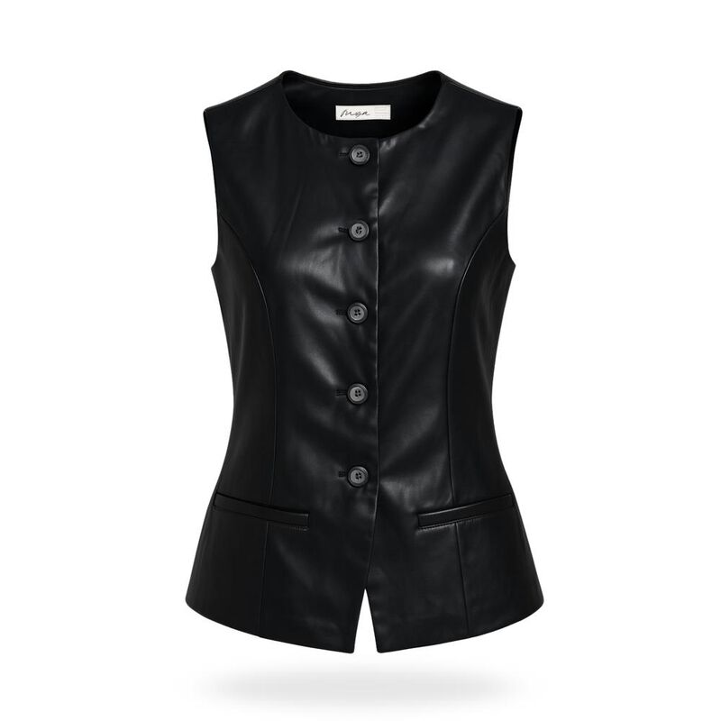 Chaleco de vinipiel image number null