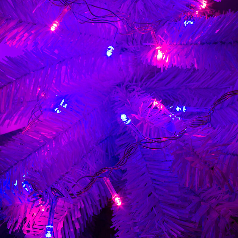 Serie Decorativa Luz Led Rosa/Azul 100 Focos 8 ... image number null