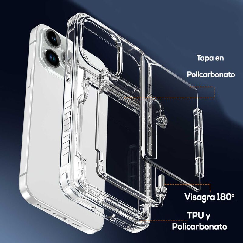 Funda Tekku Tpu Tarjetero Para Iphone 15 Pro Ma... image number null