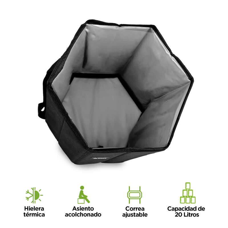 Hielera Térmica Plegable HIKEO XL Negro image number null