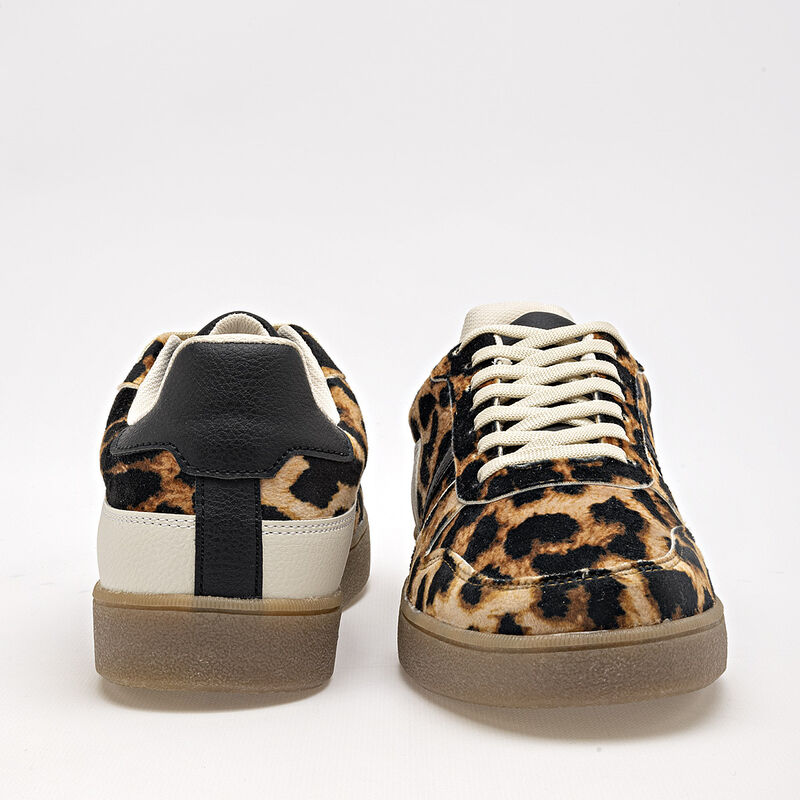 Moramora Tenis urbano para mujer camel negro hu... image number null