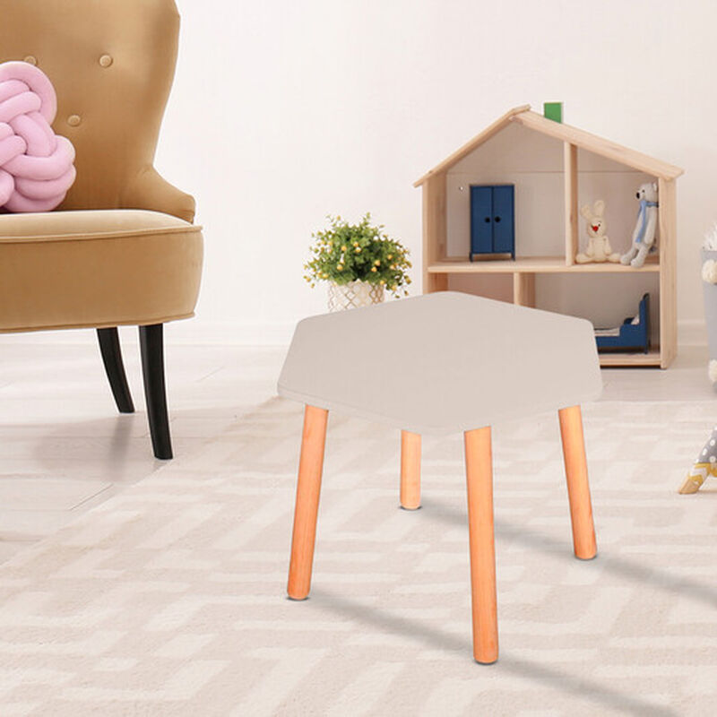 Mesa Moderna de Madera para Ni&ntilde;os-Gris Oscuro image number null