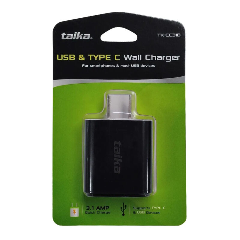 Cargador Pared TAIKA TK-CC31B USB Dual USB-C y ... image number null