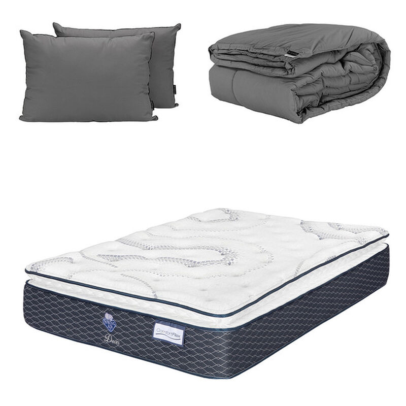 Colch&oacute;n King Size Dover + Almohada 2Pack + Edre... image number null