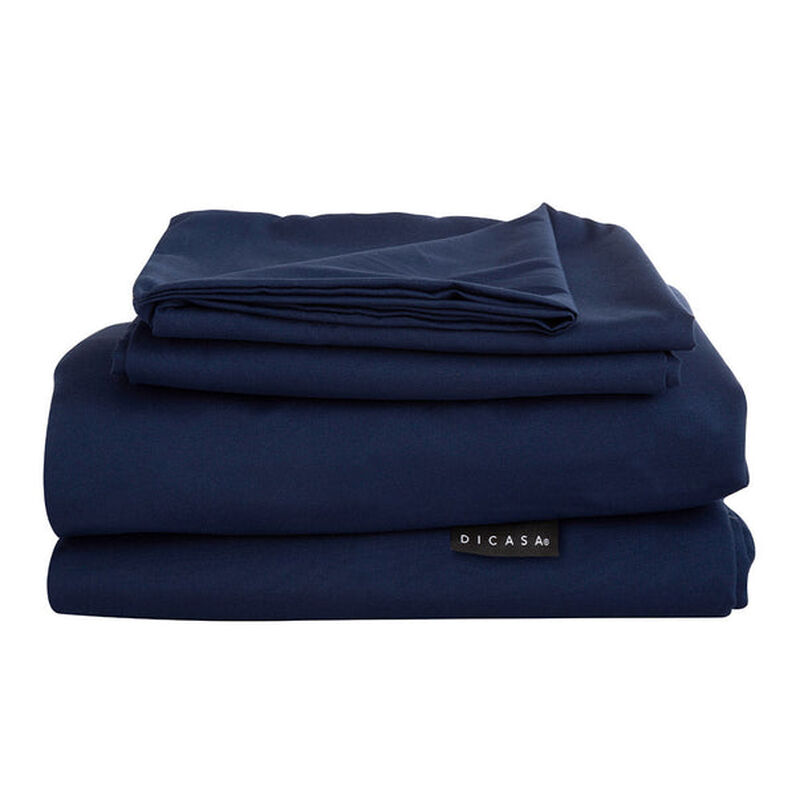 Juego de S&aacute;banas King Size Softy Azul Marino image number null