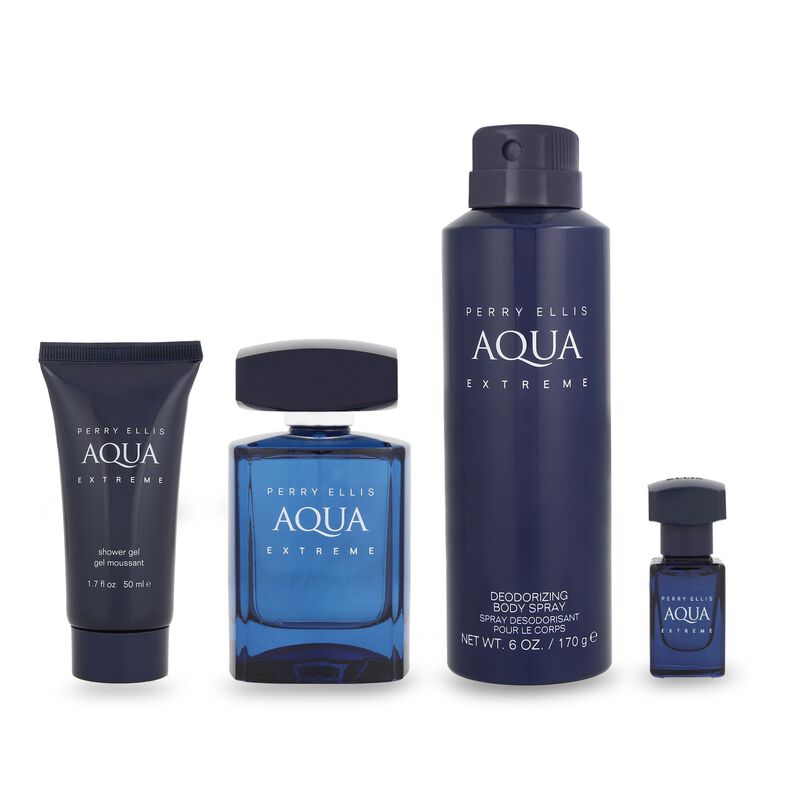 Set Perry Ellis Aqua Extreme 4pzs Fragancia 100... image number null