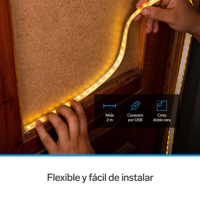 Tira LED Wi-Fi* multicolor RGB+W de 2 m SHOME-1... image number null