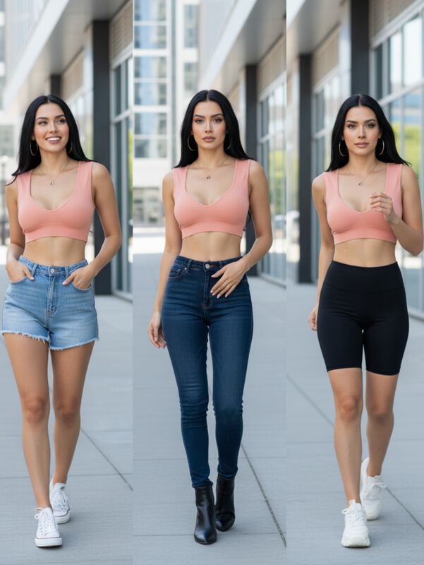 Top De Mujer Deportivo Y Casual TOP-1024 Coral ... image number null