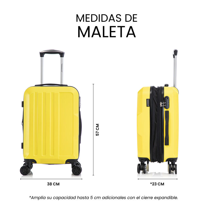 Maleta De Mano R&iacute;gida Expandible 10 Kg Con Rued... image number null