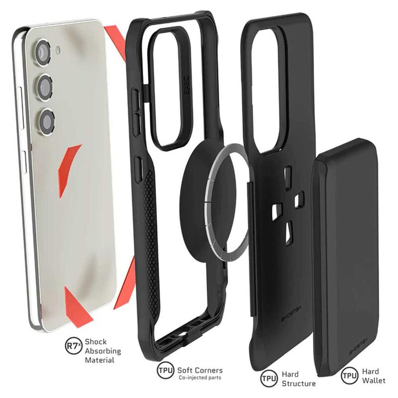 Funda GHOSTEK Exec para Samsung S23 Negra con p... image number null