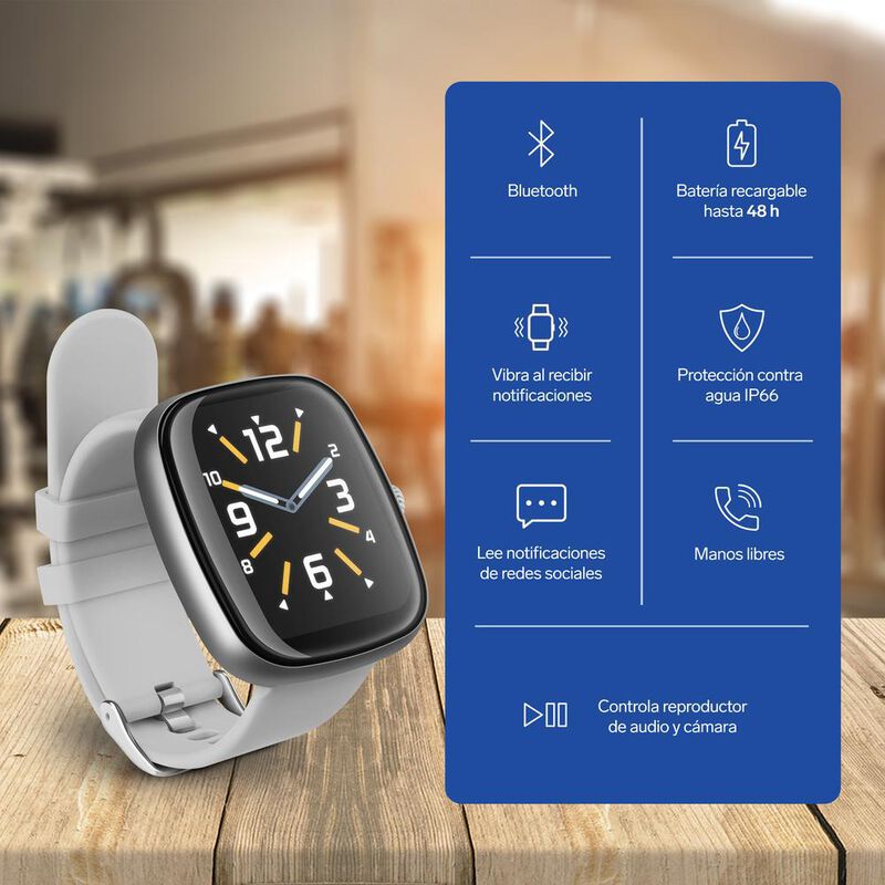 Smart Watch Bluetooth Touch, 1.6", 22 mm color ... image number null