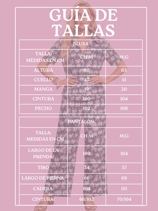 Conjunto De Dos Piezas Pantalon Y Camisa Malabi... image number null