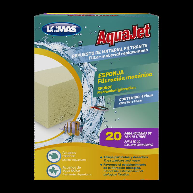 Lomas Repuesto&nbsp;de Esponja&nbsp;aquajet 20 Para Pecer... image number null